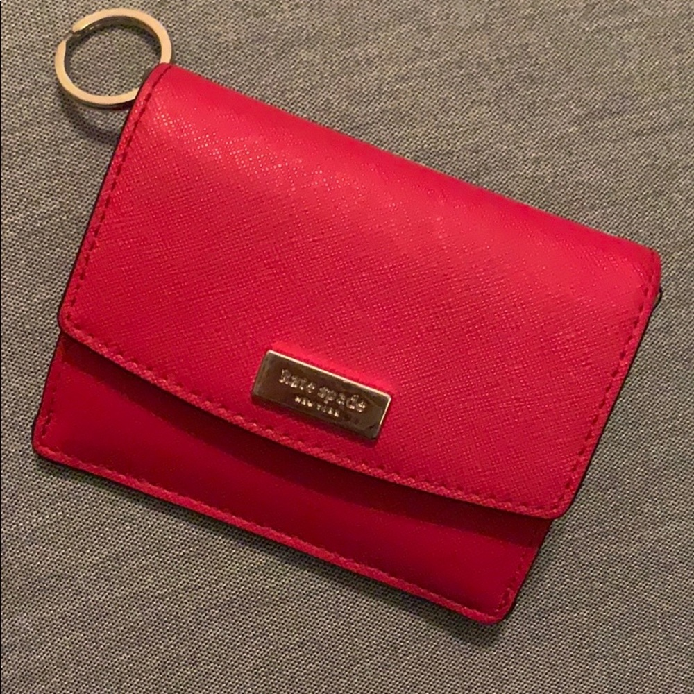 Kate Spade red leather wallet
